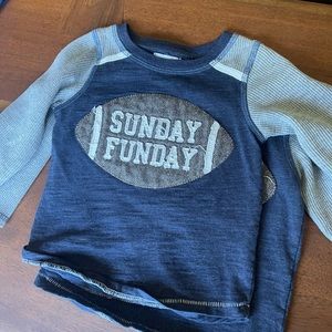 Mudpie football t shirts size 12-18 month